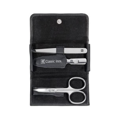 Zwilling Classic Inox Manicure Set Pocket Case Neat's Leather 3pc (6536828354648)