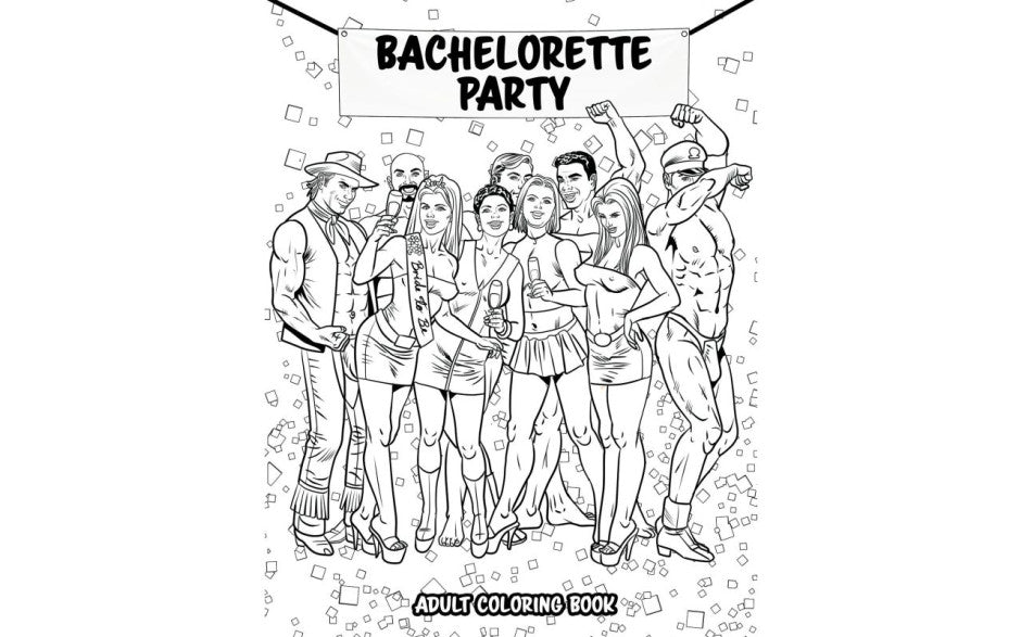 Bachelorette Party Colouring Book