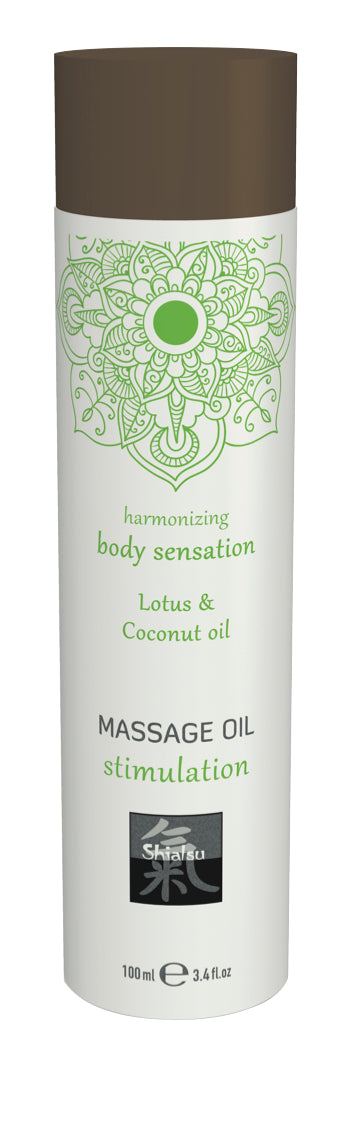 Shiatsu Massage Oil Stimulation Lotus And Coconut Oil 100ml