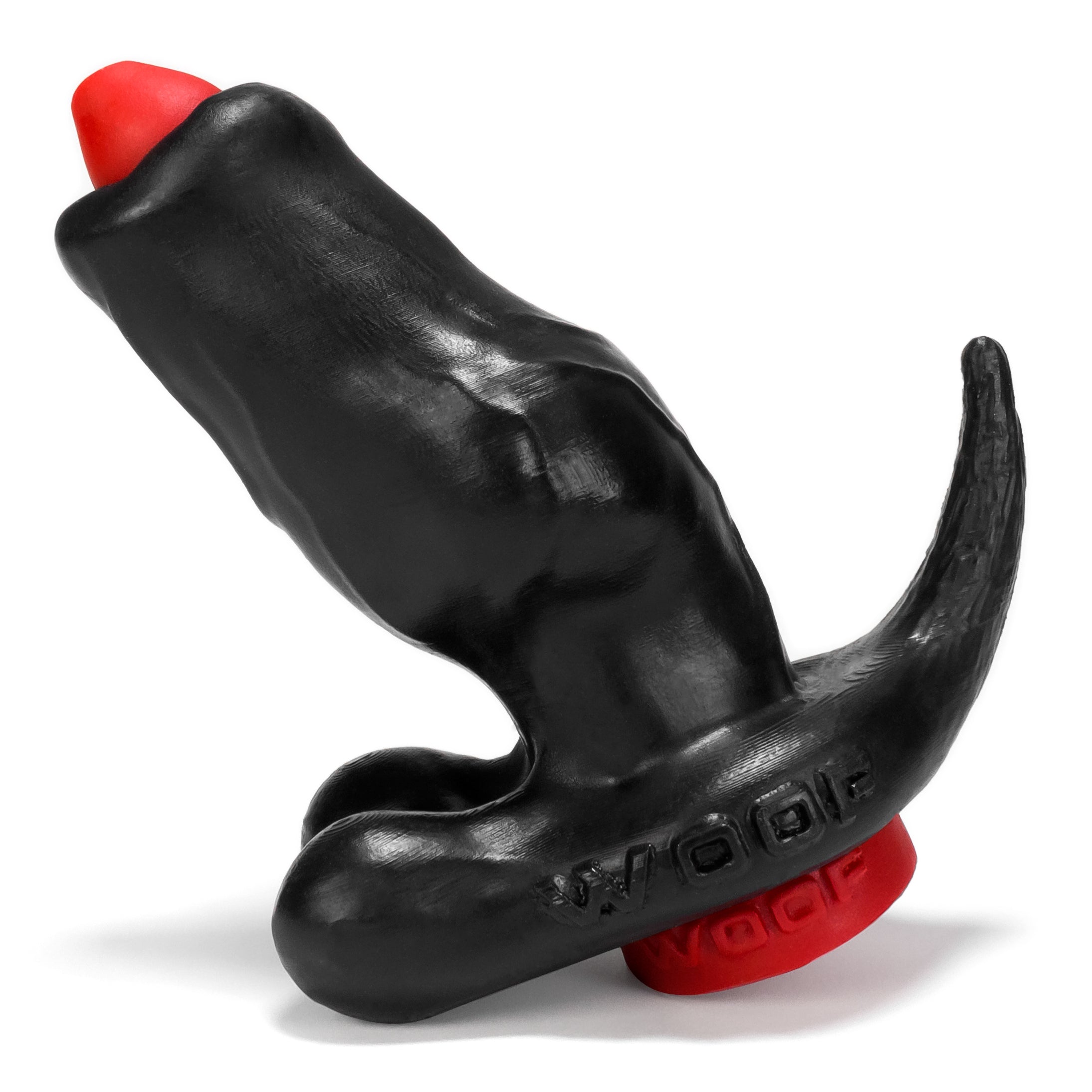 Woof Hollow Plug W/Stopper Black/Red