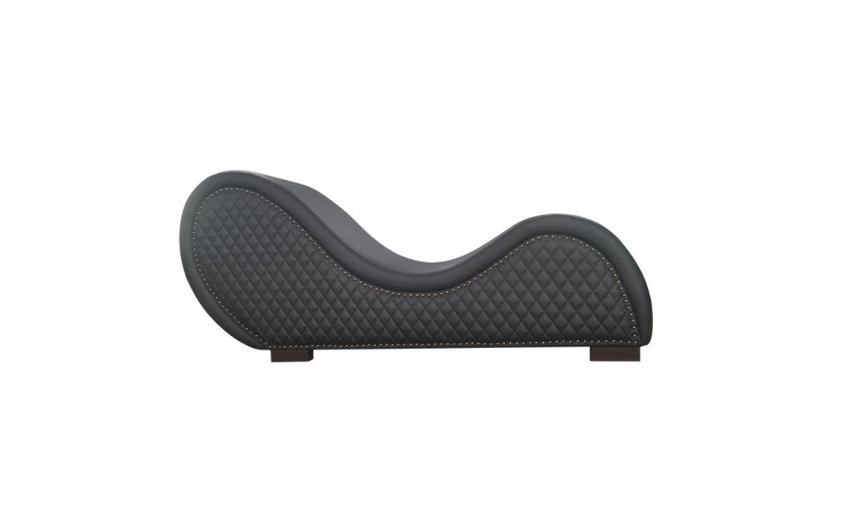 Kama Sutra Chaise Love Lounge Studded and Quilted Black