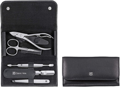 Zwilling Classic Inox Manicure Set Snap Fastener Case Leather 5pc (6536828584024)