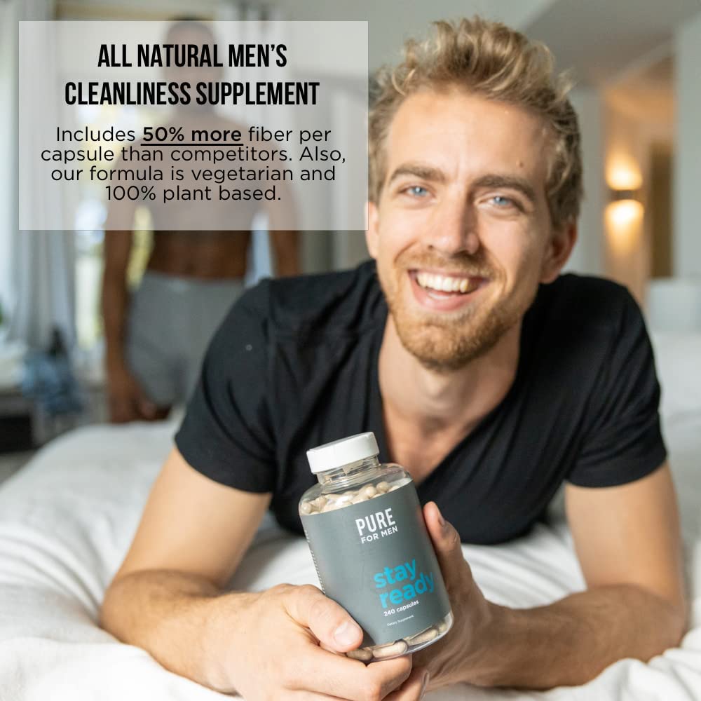 Pure for Men Stay Ready Fiber Supplement 120 Capsules (Shipping from Sydney)